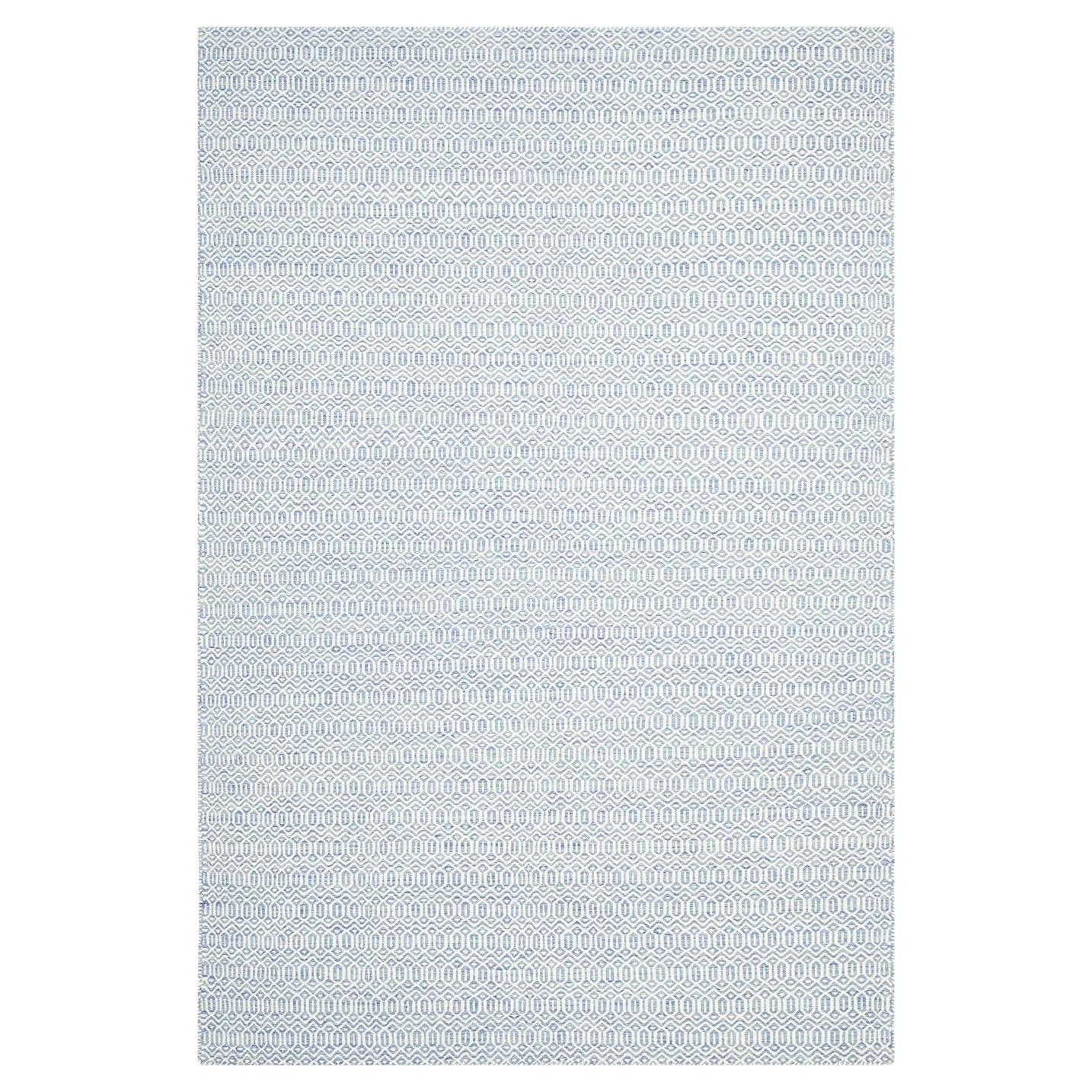 Solo Rugs Flatweave Geometric Hand Woven Blue Area Rug