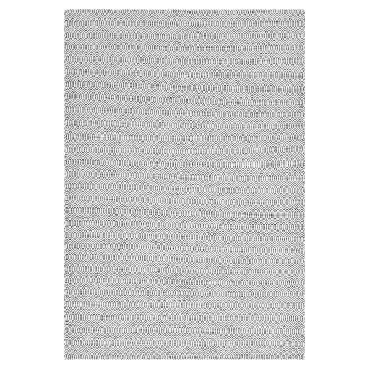 Solo Rugs Alfombra Geométrica Tejida a Mano Gris 6 x 9