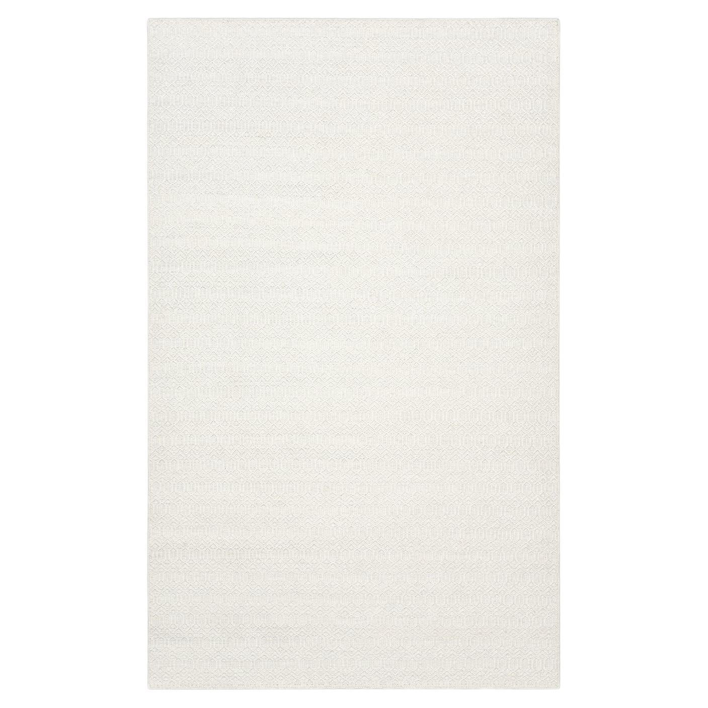 Solo Rugs Flatweave Geometric Hand Woven Ivory Area Rug For Sale