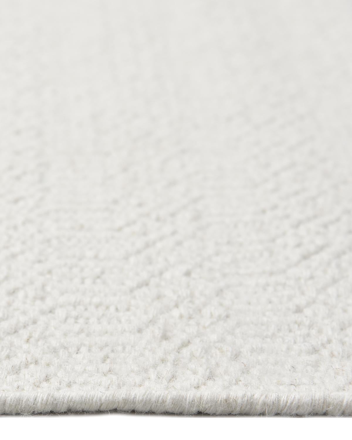 Solo Teppiche Flachgewebe Geometrisch Hand gewebt Elfenbein 3 x 5 Bereich Teppich (21. Jahrhundert und zeitgenössisch) im Angebot