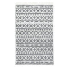 Solo Rugs Flatweave Hand Woven Black Area Rug