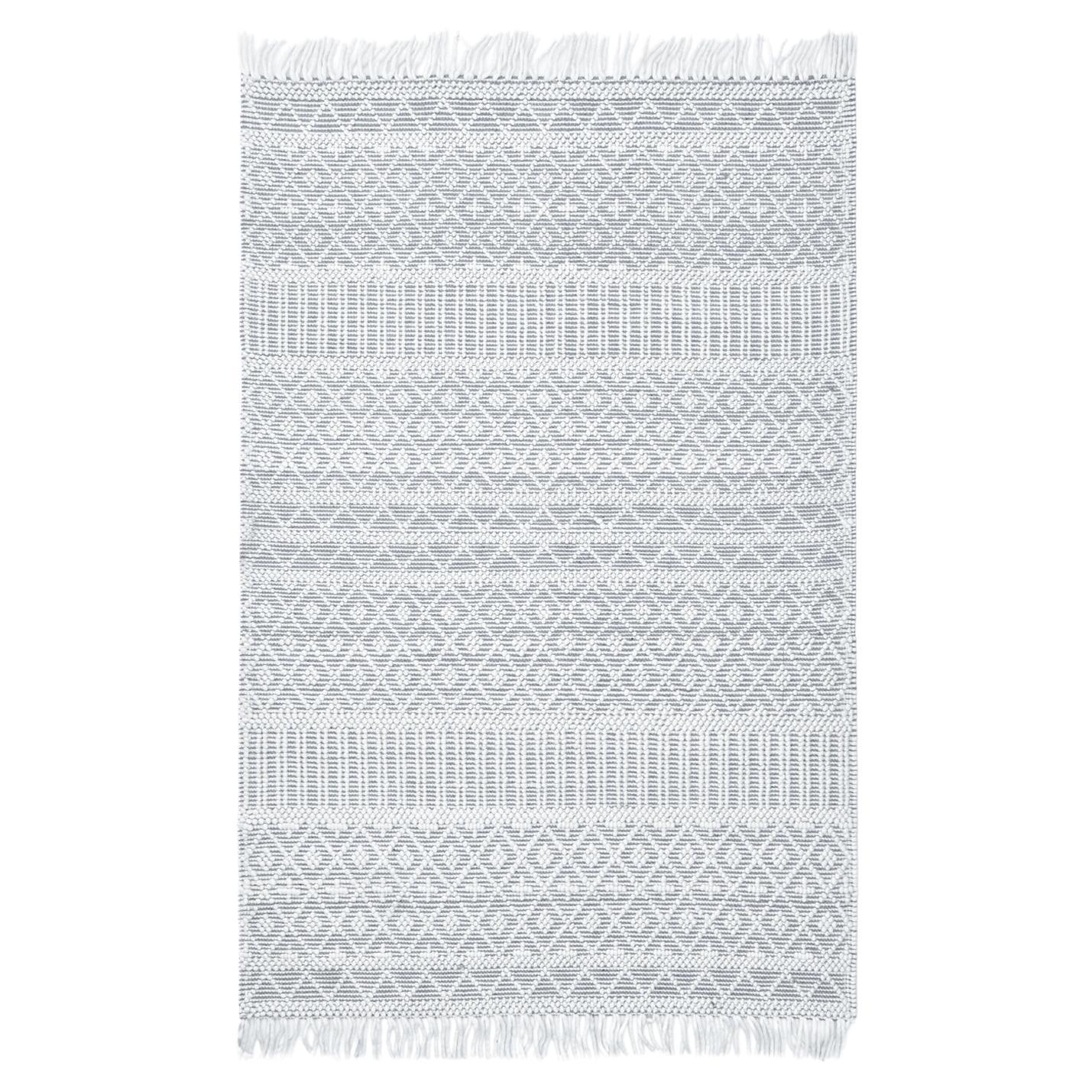 Solo Rugs Flatweave Hand Woven Light Gray Area Rug For Sale