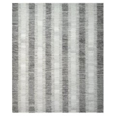 Solo Rugs Flatweave Striped Hand Woven Brown Area Rug