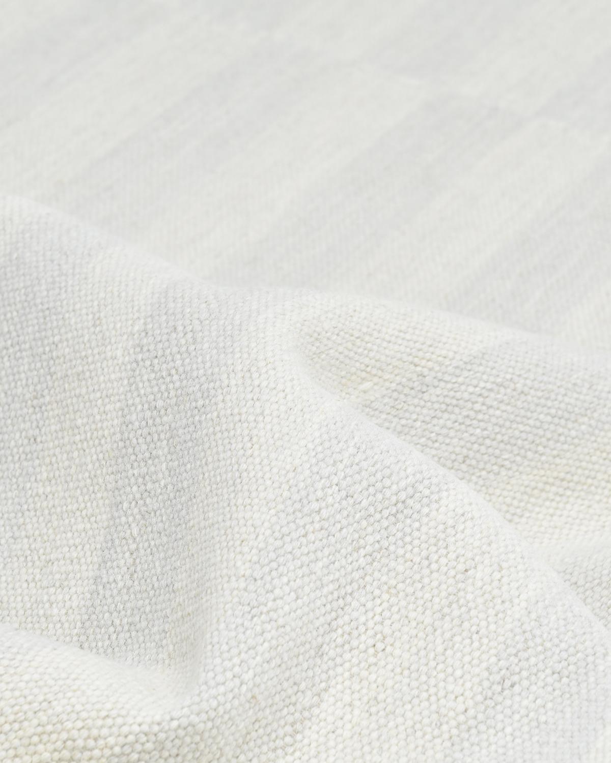 Solo Rugs Flachgewebe Gestreift Hand gewebt Elfenbein Bereich Teppich (Baumwolle) im Angebot