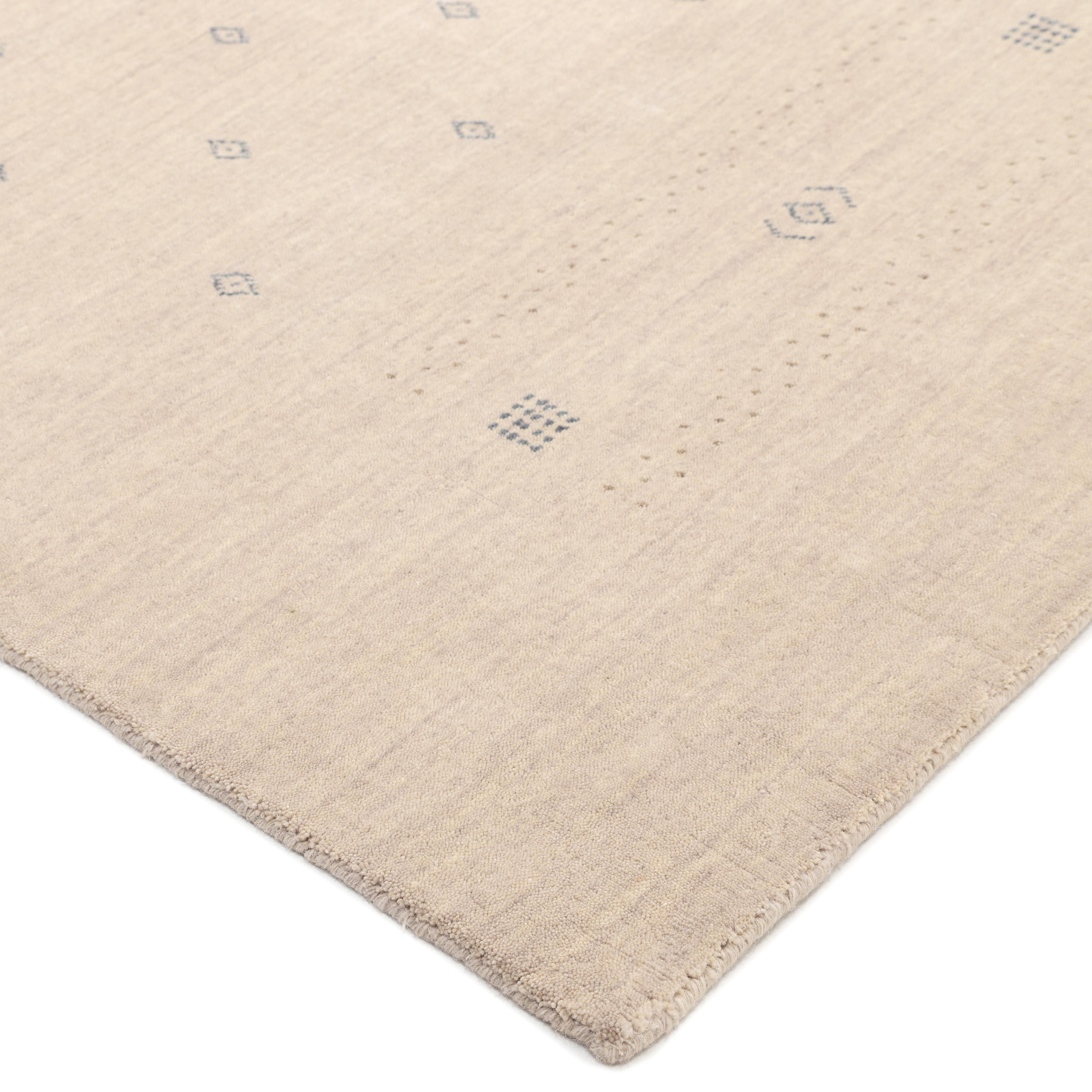 The nomads of Iran’s Zagros Mountains wove the original gabbeh rugs in part to keep themselves warm on cold winter nights. In tribute to those original designs, this collection boasts a sumptuous pile that will pamper your bare feet, making these