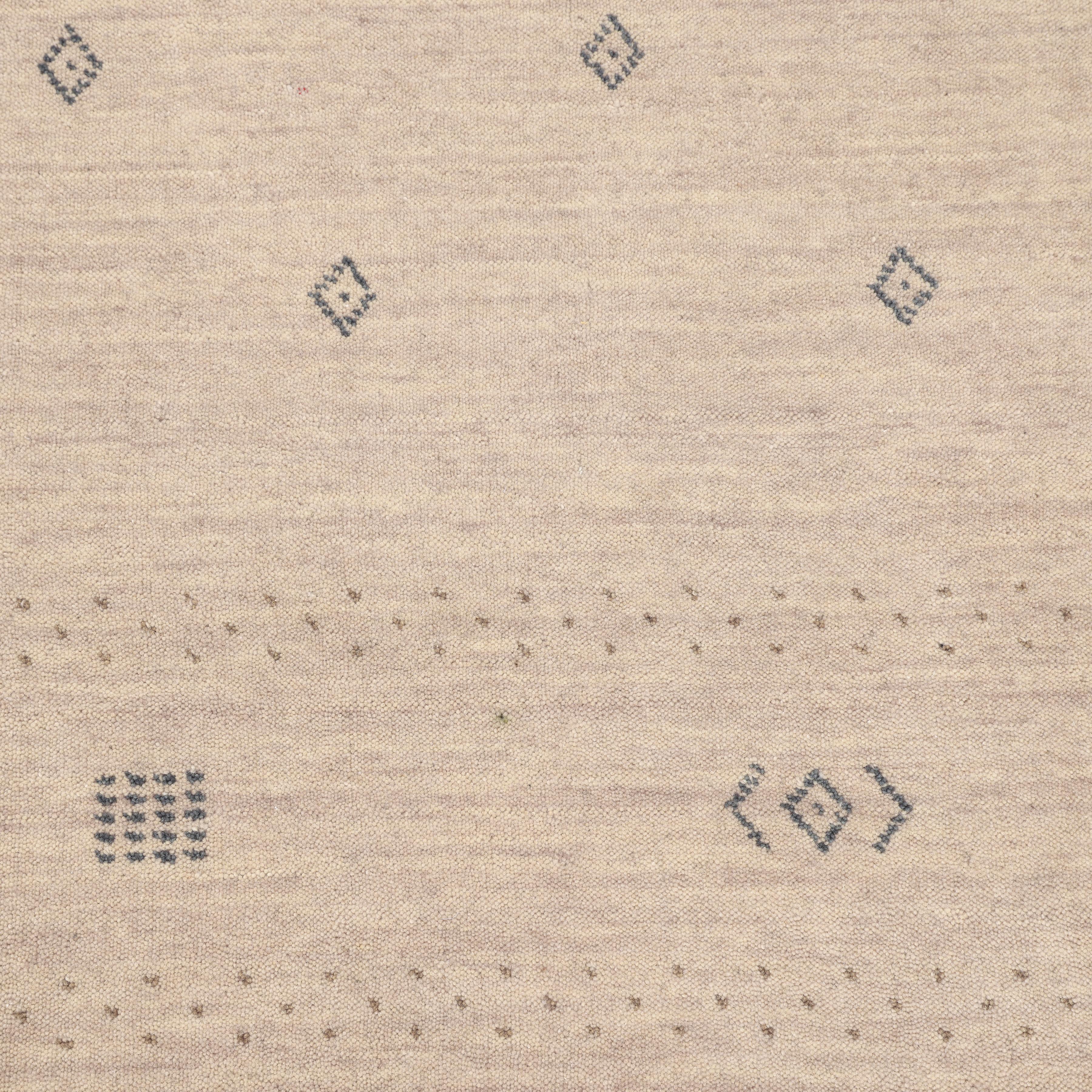 Indian Bohemian Tribal Hand Made Beige Area Rug 8' 0