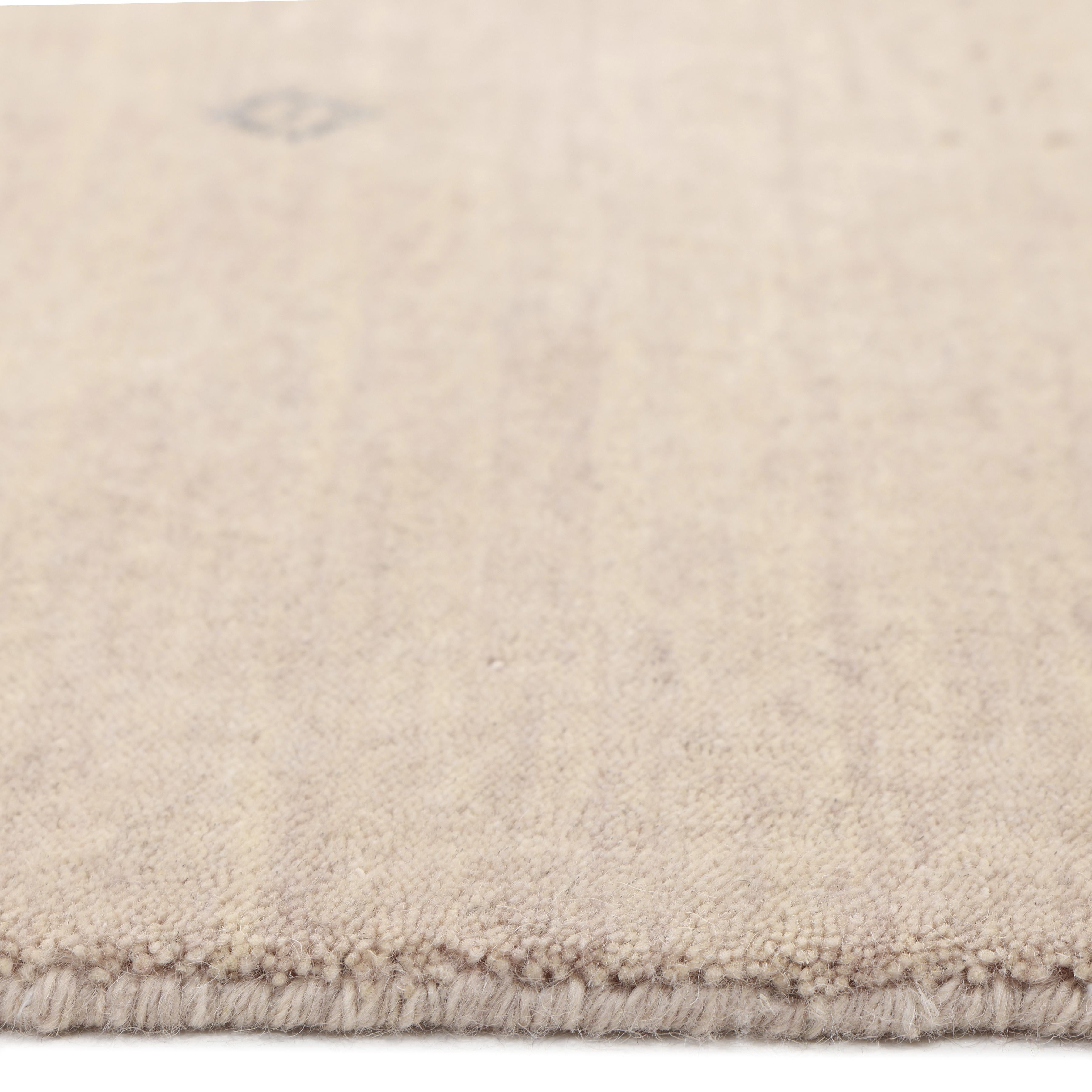 Cotton Bohemian Tribal Hand Made Beige Area Rug 8' 0