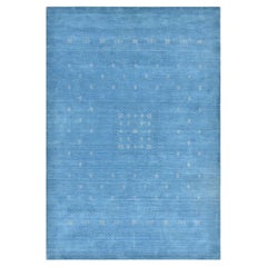 Solo Rugs Gabbeh Tribal Hand Loom Blue Area Rug