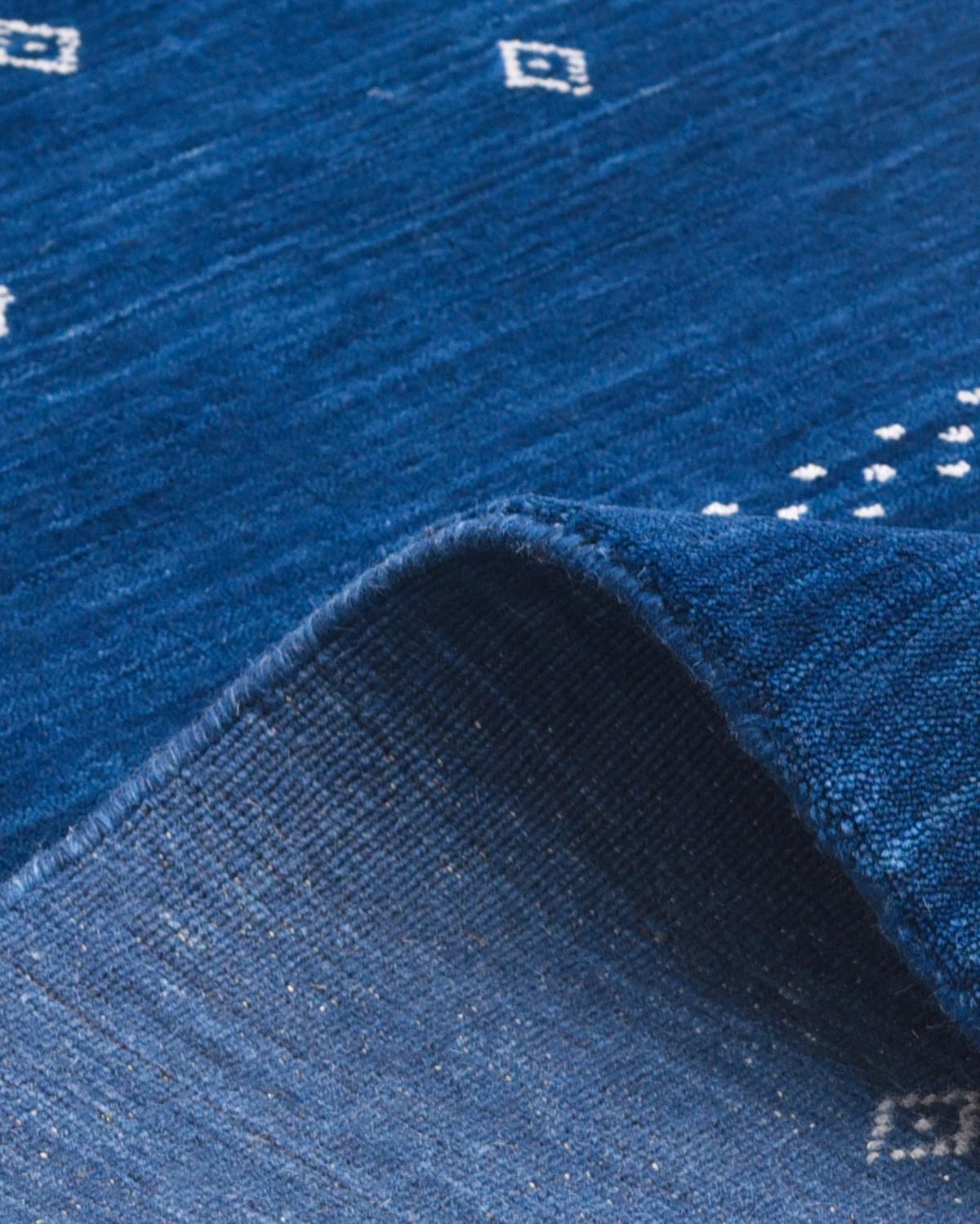 Solo Rugs Gabbeh Tribal Hand Loom Blue Area Rug In New Condition In Norwalk, CT