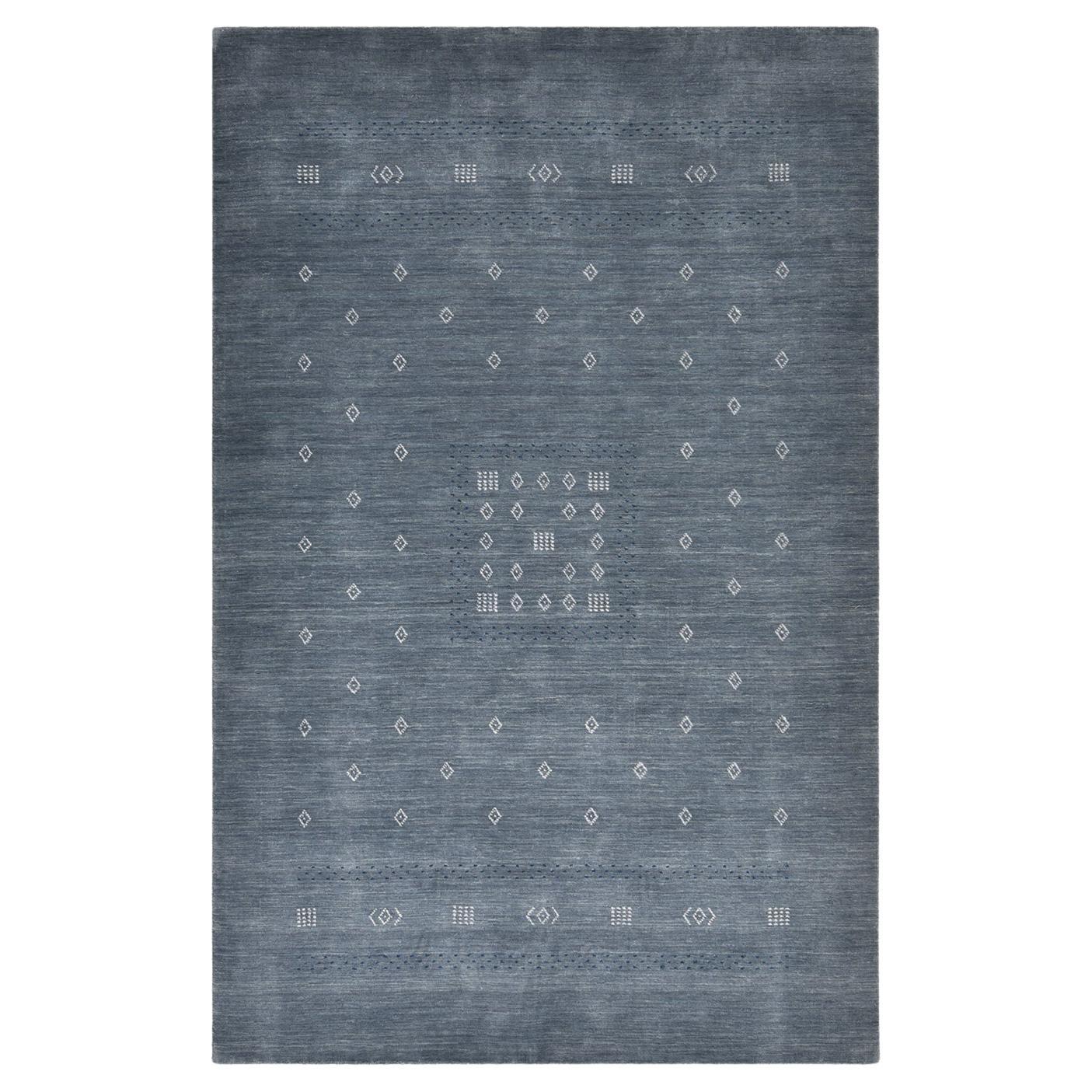 Solo Rugs Gabbeh Tribal Hand Loom Gray Area Rug For Sale