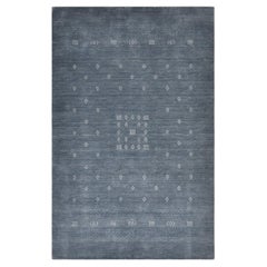 Solo Rugs Gabbeh Tribal Hand Loom Gray Area Rug