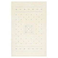 Solo Rugs Gabbeh Tribal Hand Loomed Ivory Area Rug