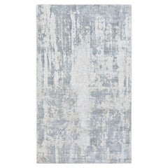Solo Rugs Hagues Contemporary Abstract Handmade Area Rug Ivory