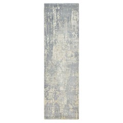 Solo Rugs Hagues Contemporary Abstract Handmade Runner Ivory