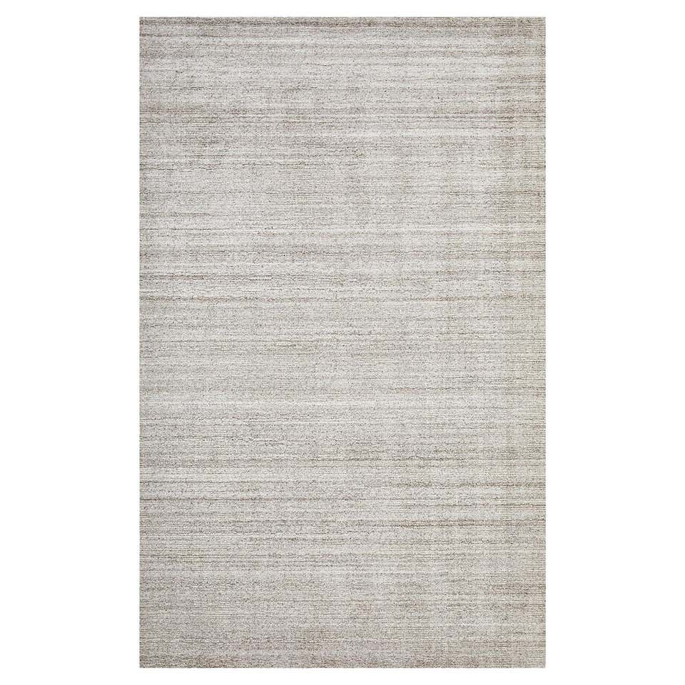 Striped Patterned Rug Rug and Kilim's Handmade Contemporary Rug Beige Striped Pattern at 1stDibs
