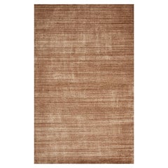 Tapis Solo Harbor Contemporary Solid Handmade Rug Beige