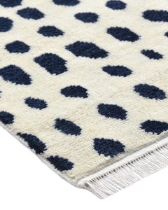 Solo Rugs Irmgard Bohemian Animal Handmade Area Rug Blue