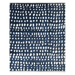 Solo Rugs Irmgard Bohemian Animal Handmade Area Rug Blue