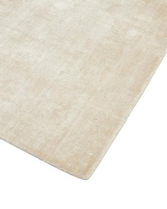 Tappeto Solo Rugs Lodhi Contemporary Solid Handmade Area Rug Beige