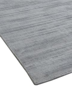 Solo Rugs Milo Contemporary Solid Handmade Area Rug Grey