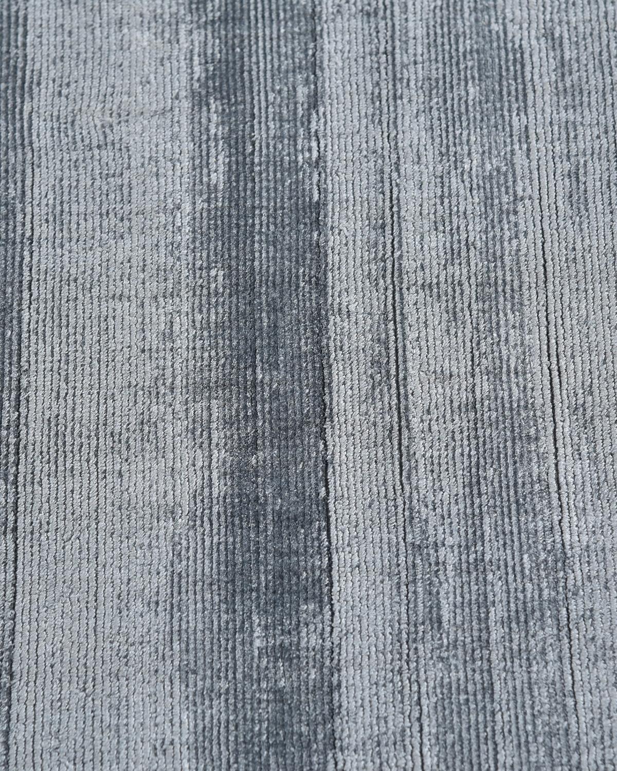 Modern Solo Rugs Milo Contemporary Solid Handmade Area Rug Gray