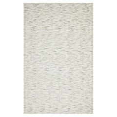 Solo Rugs Modern Abstract Hand Loomed Ivory Area Rug