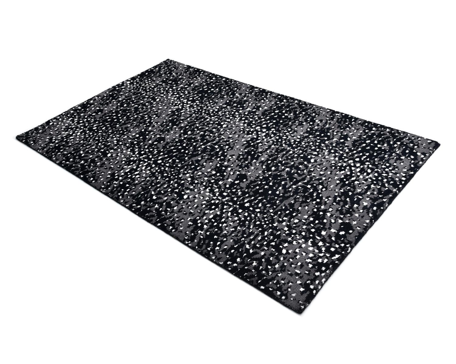 Solo Rugs Modern Animal Hand Knotted Black Area Rug For Sale 1