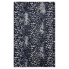 Solo Rugs Modern Animal Hand Knotted Black Area Rug