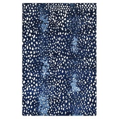 Solo Rugs Alfombra anudada a mano de animales modernos Azul 9 x 12