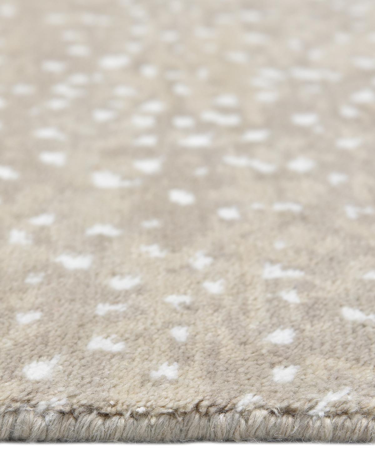 Contemporary Solo Rugs Modern Animal Hand-Knotted Brown Area Rug For Sale
