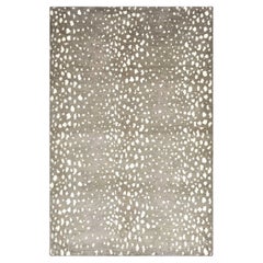 Solo Rugs Modern Animal Hand-Knotted Brown Area Rug