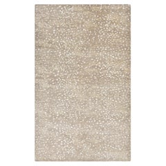 Solo Rugs Modern Animal Hand-Knotted Brown Area Rug