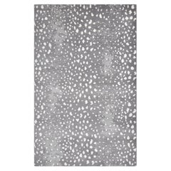Solo Rugs Modern Animal Hand Knotted Gray Area Rug