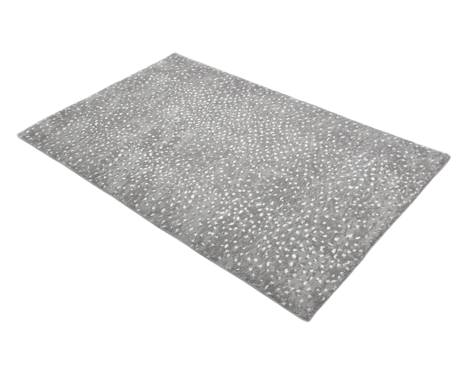 Solo Rugs Modern Animal Hand-Knotted Gray Area Rug For Sale 1
