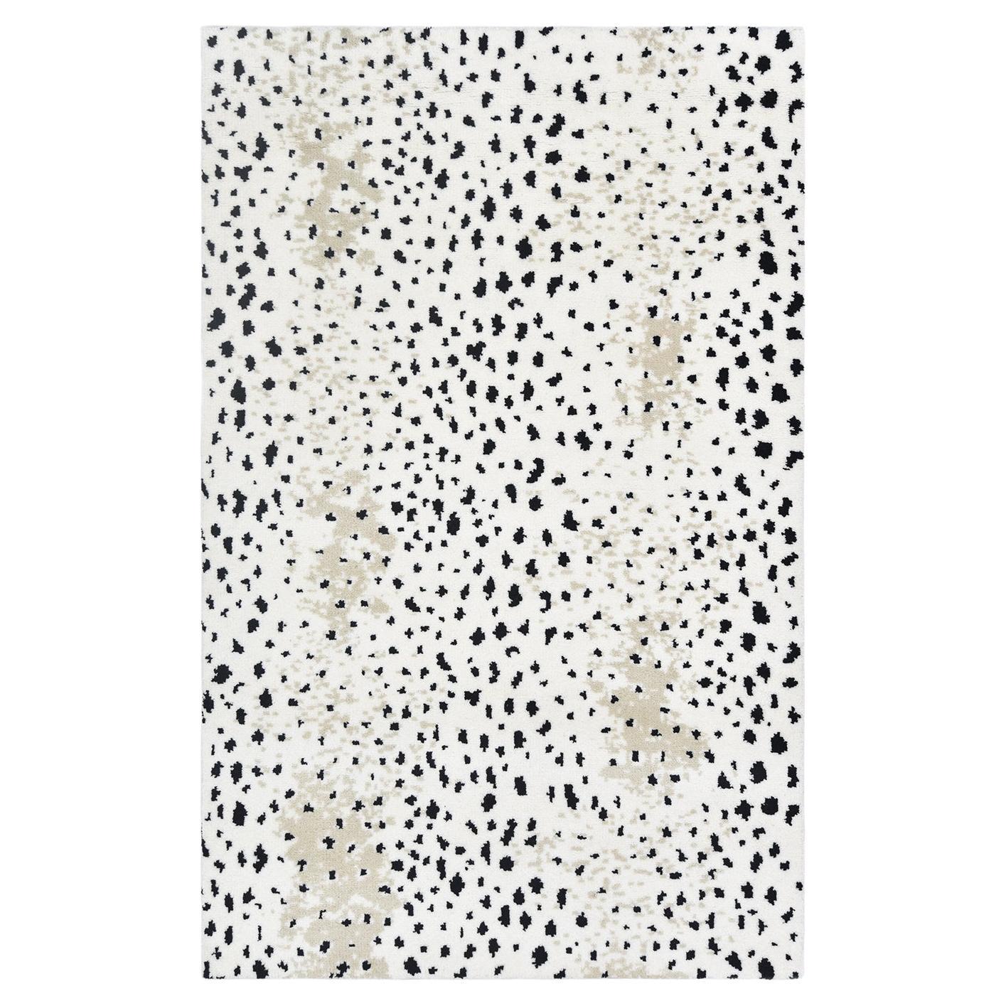 Solo Rugs Modern Animal Hand Knotted Ivory Area Rug For Sale