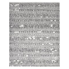 Solo Rugs Modern Geometric Hand-Knotted Gray Area Rug