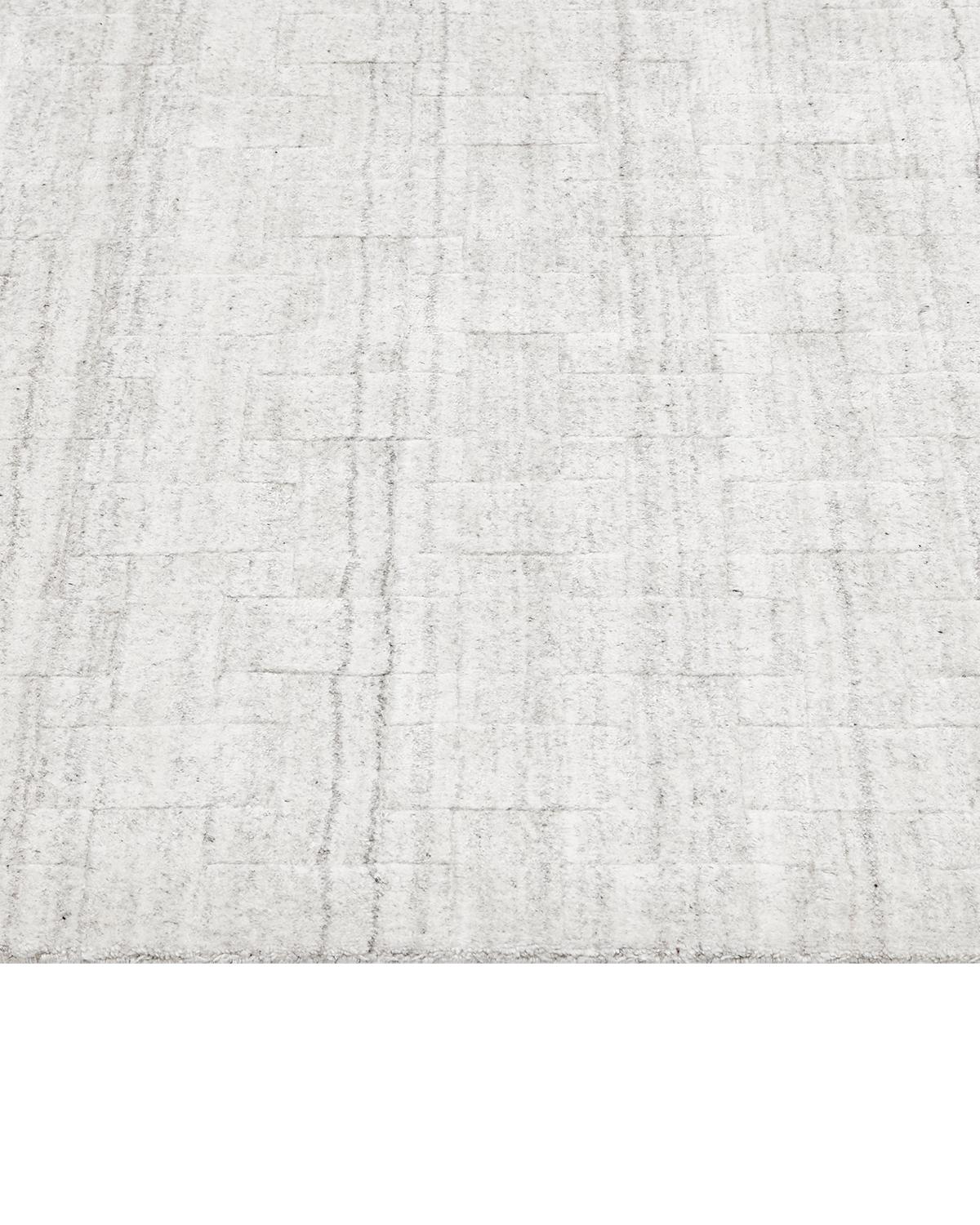 Solo Rugs Moderner Geometrischer Handgewobener Elfenbeinfarbener Läufer Vorleger im Zustand „Neu“ im Angebot in Norwalk, CT