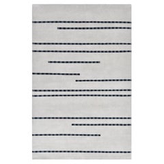 Solo Teppiche Modern  Handgeknüpfter hellgrauer 9 x 12 Teppich