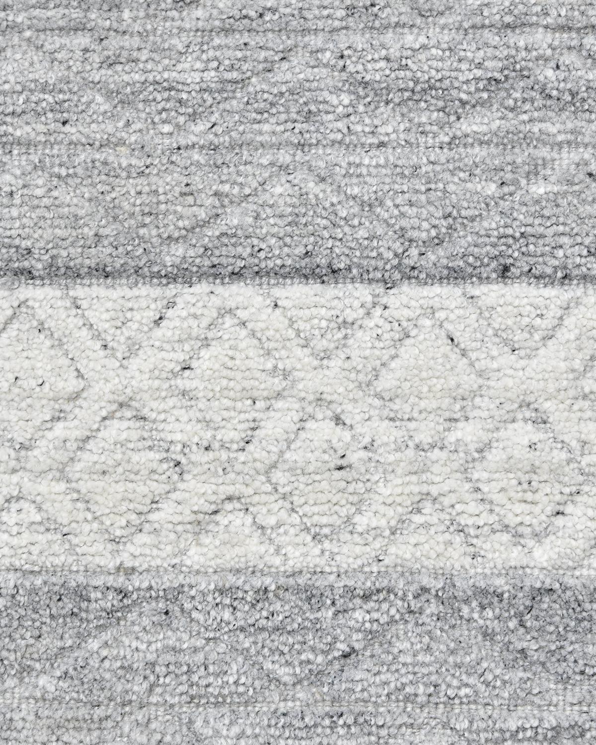 Solo Teppiche Modern  Handloom Gray 8 x 10 Bereich Teppich (Indisch) im Angebot