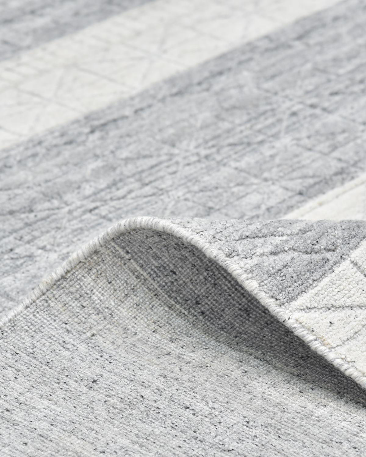 Solo Teppiche Modern  Handloom Gray 8 x 10 Bereich Teppich im Zustand „Neu“ im Angebot in Norwalk, CT