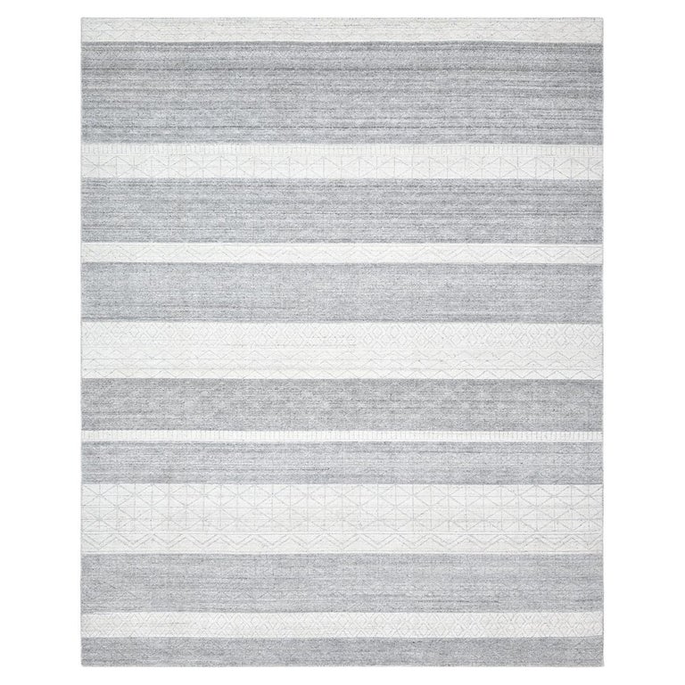 Solo Rugs Modern Handloom Gray Area Rug For Sale at 1stDibs