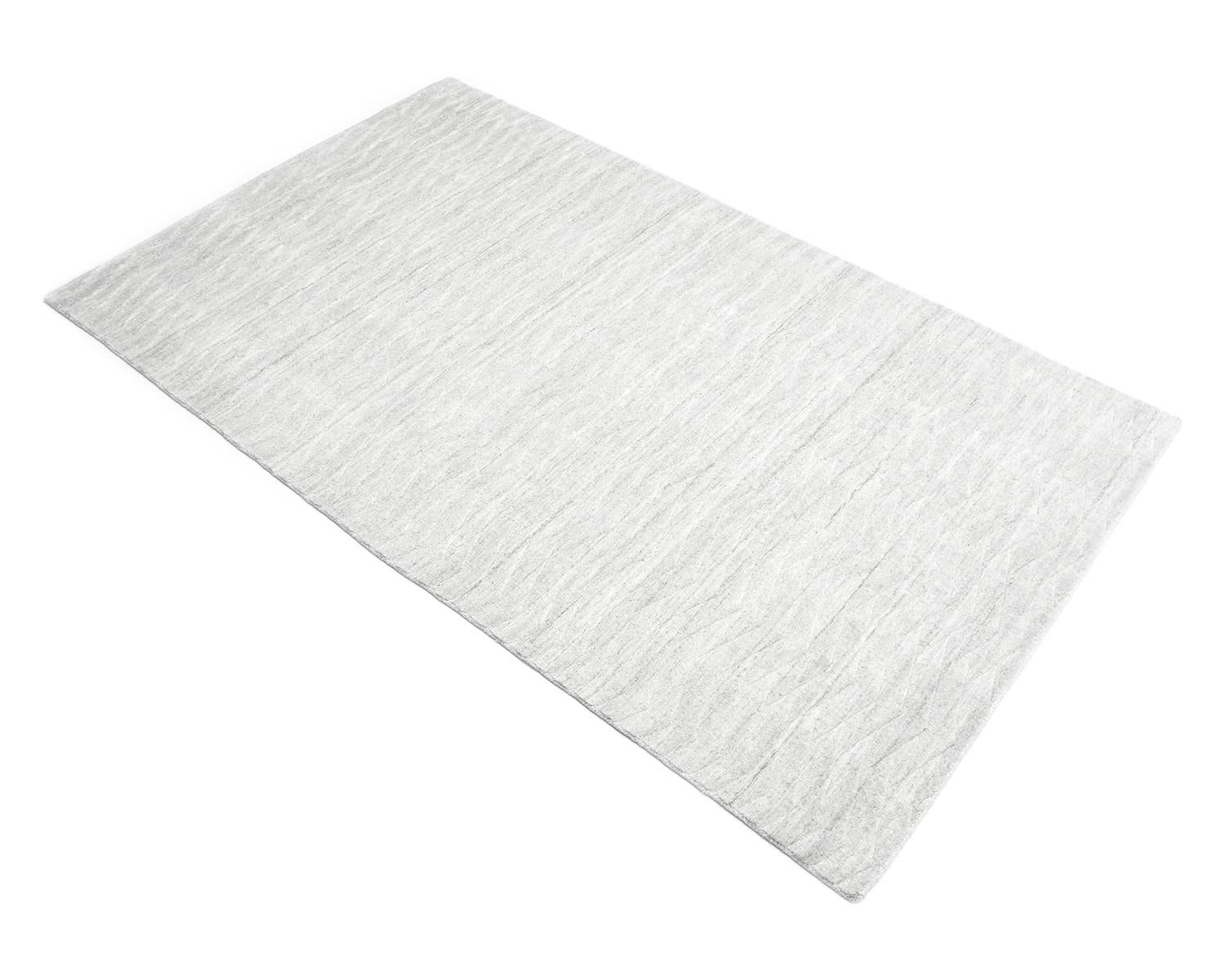 Solo Rugs Modern Sold Hand Knotted Ivory Area Rug For Sale 1