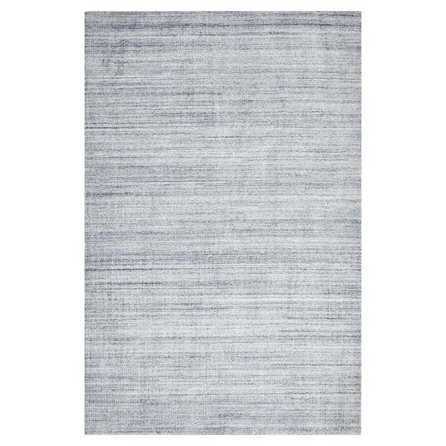 Zen Collection Rug in Striated Denim For Sale at 1stDibs