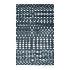 Solo Rugs Moroccan Hand-Knotted Grey Area Rug