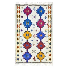 Solo Rugs Moroccan Hand Knotted Ivory Area Rug