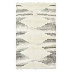 Solo Rugs Moroccan Hand-Knotted Ivory Area Rug