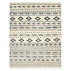 Solo Rugs Moroccan Hand Knotted Ivory Area Rug