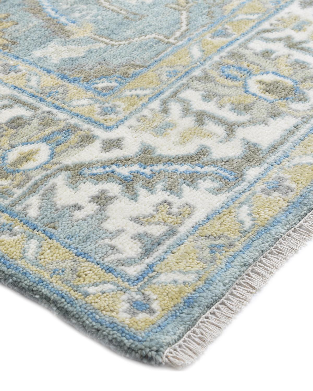 Originating centuries ago in what is Now Turkey, Oushak rugs have long been sought after for their intricate patterns, lush yet subtle colors, and soft luster. These rugs continue that tradition. hand knotted of wool by skilled artisans, they will