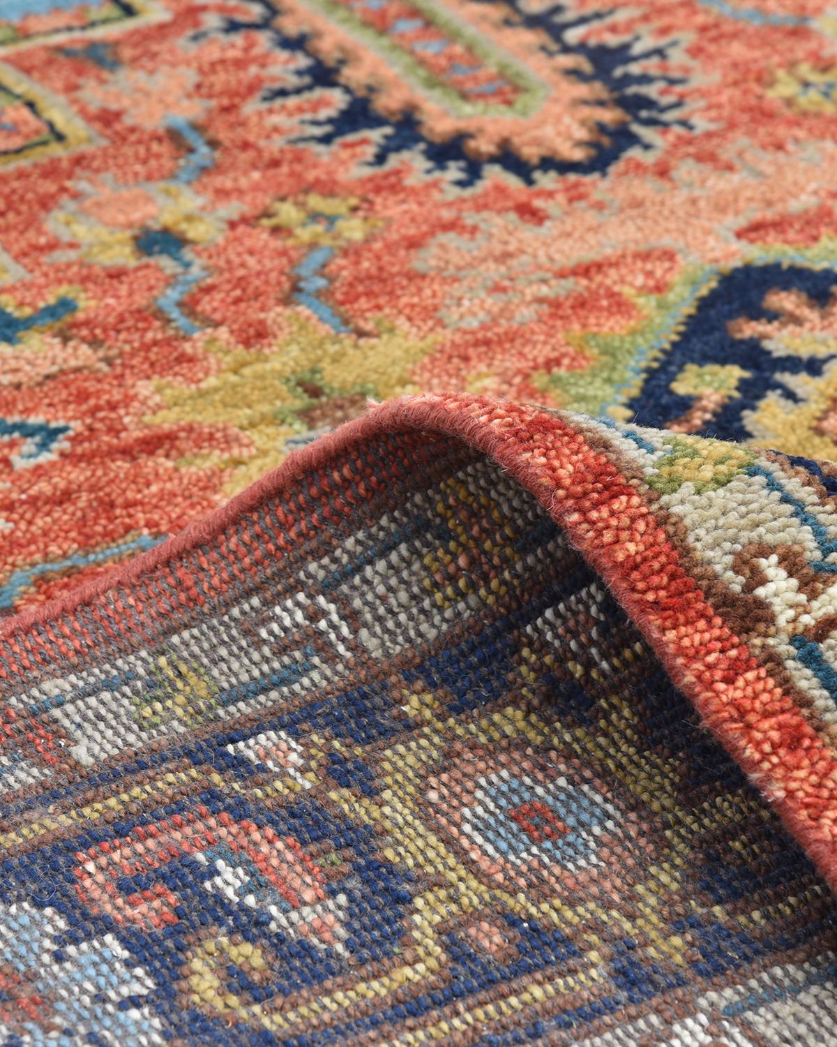 Contemporary Traditional Floral Hand Made Red Area Rug 6' 0