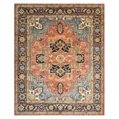 Traditional Floral Hand Made Red Area Rug 6' 0" x 9' 0"